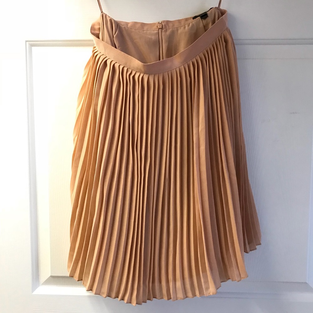 Beautiful blush pink pleated J. Crew skirt
